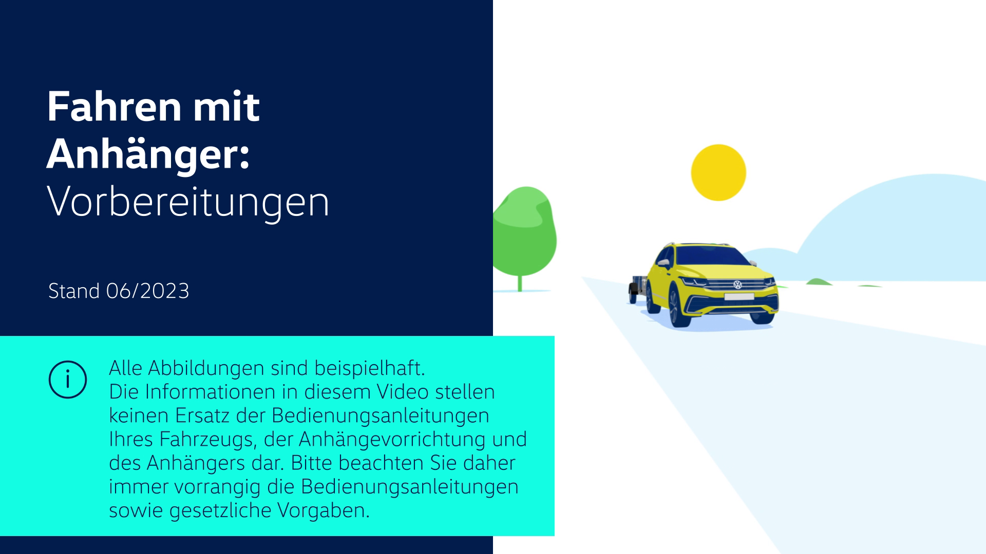 Vorschaubild zum Volkswagen Video-Fahren mit Anhänger