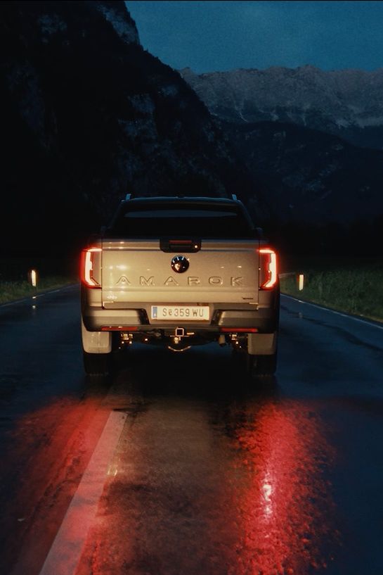 Heckansicht VW Amarok, Auszug Moretti Werbespot