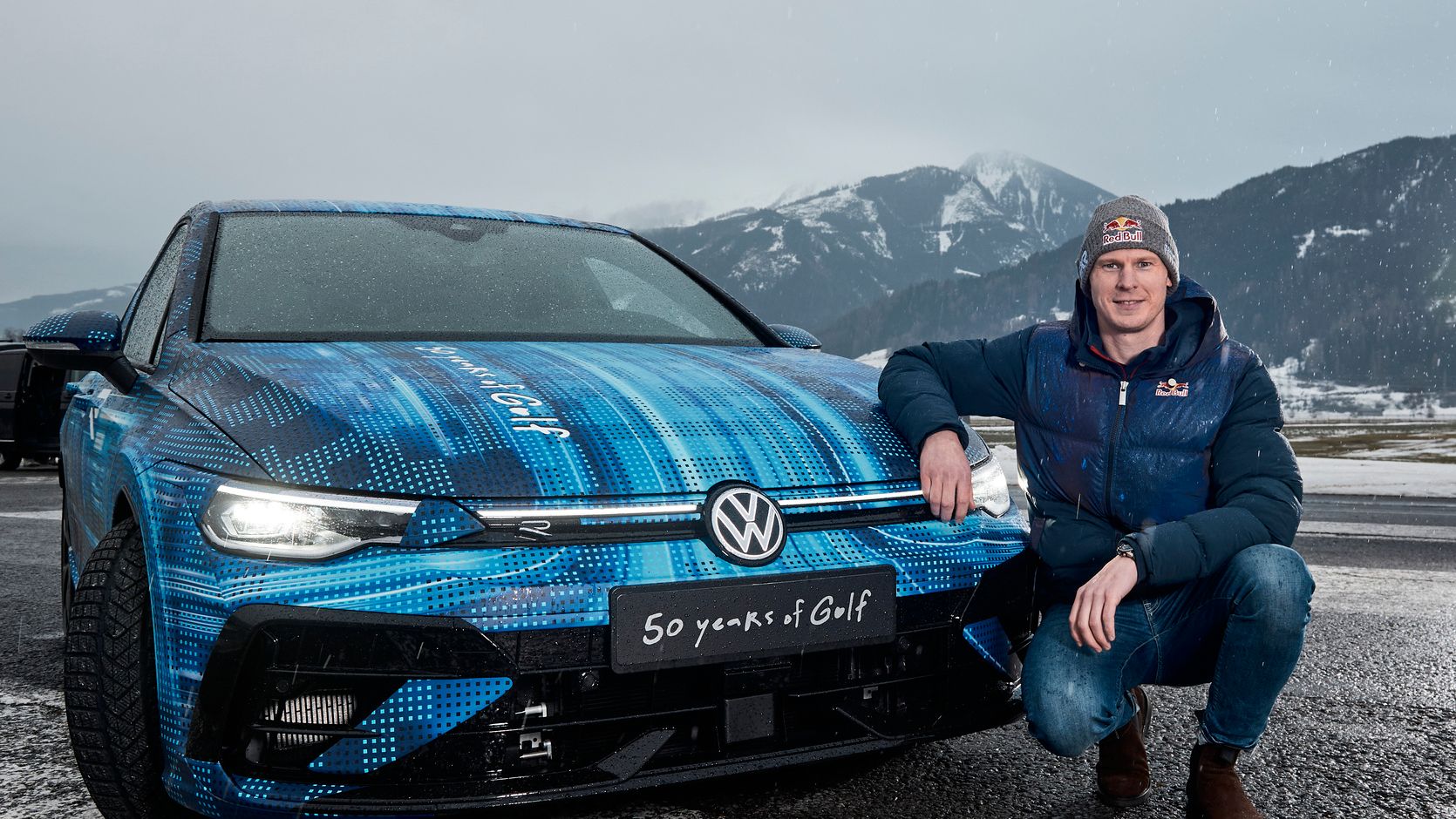 Johan Kristoffersson, sechsmaliger Rallycross-Weltmeister mit dem Facelift des VW Golf 8 R 