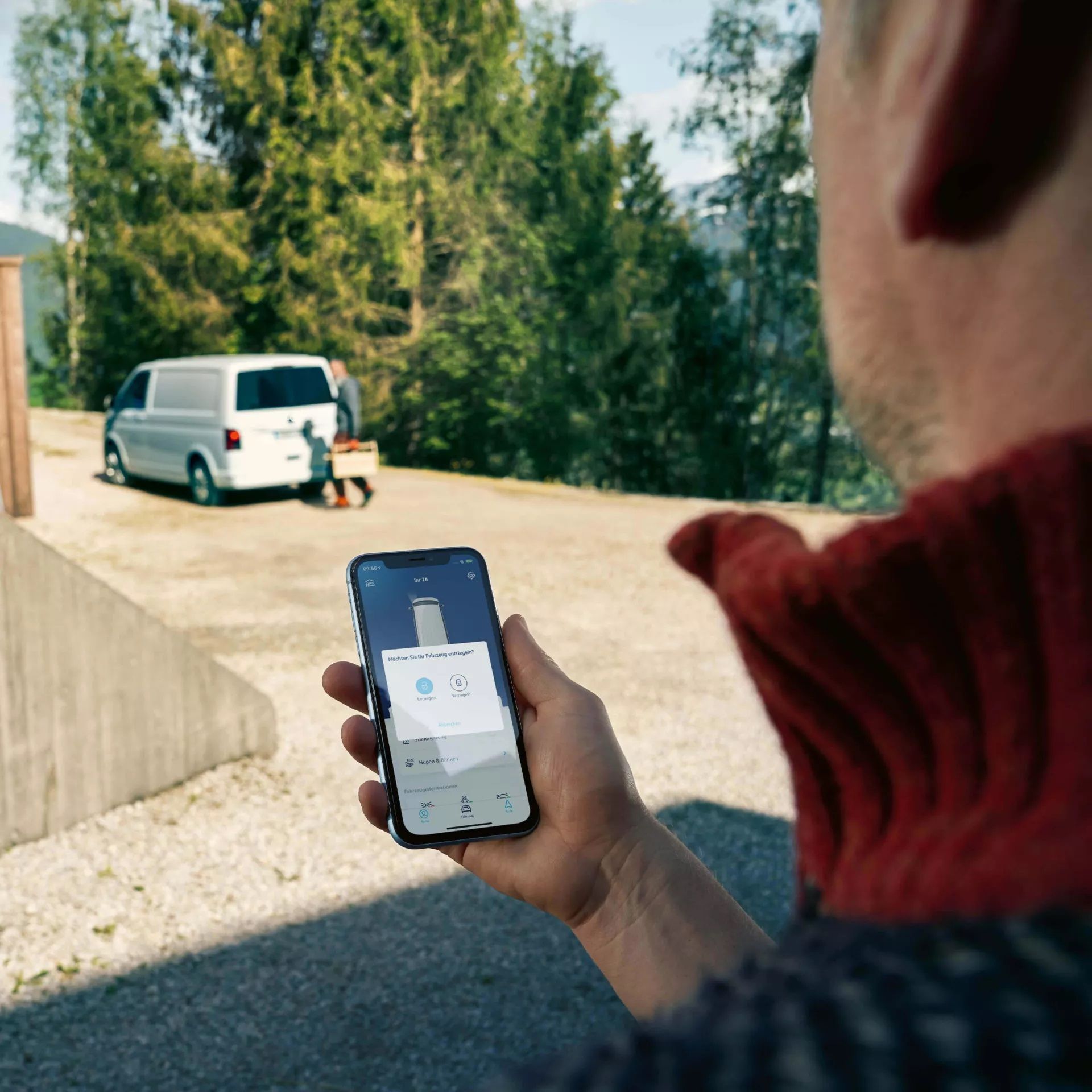 VW Transporter 6.1 mit Smartphone Steuerung 