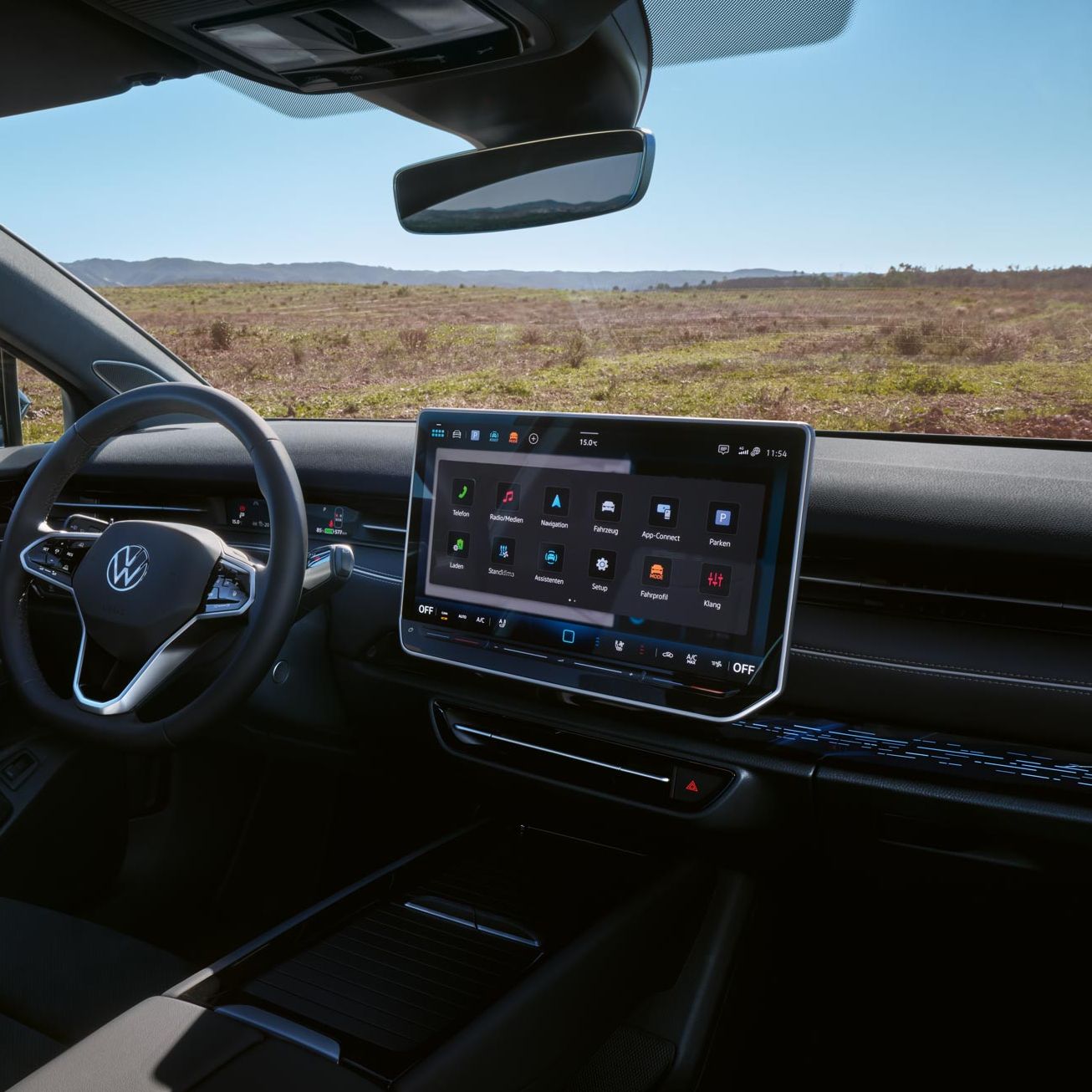 Lenkrad, Digital Cockpit, Ambientebeleuchtung, Sitze und Infotainment des VW ID.7 Tourer