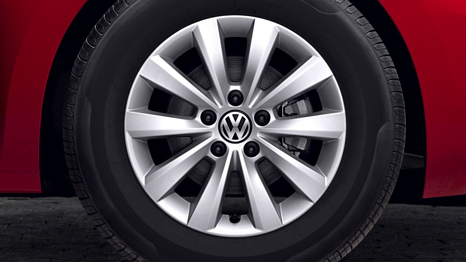 VW Beetle Cabrio Exterieur Detail Felgen und Reifen