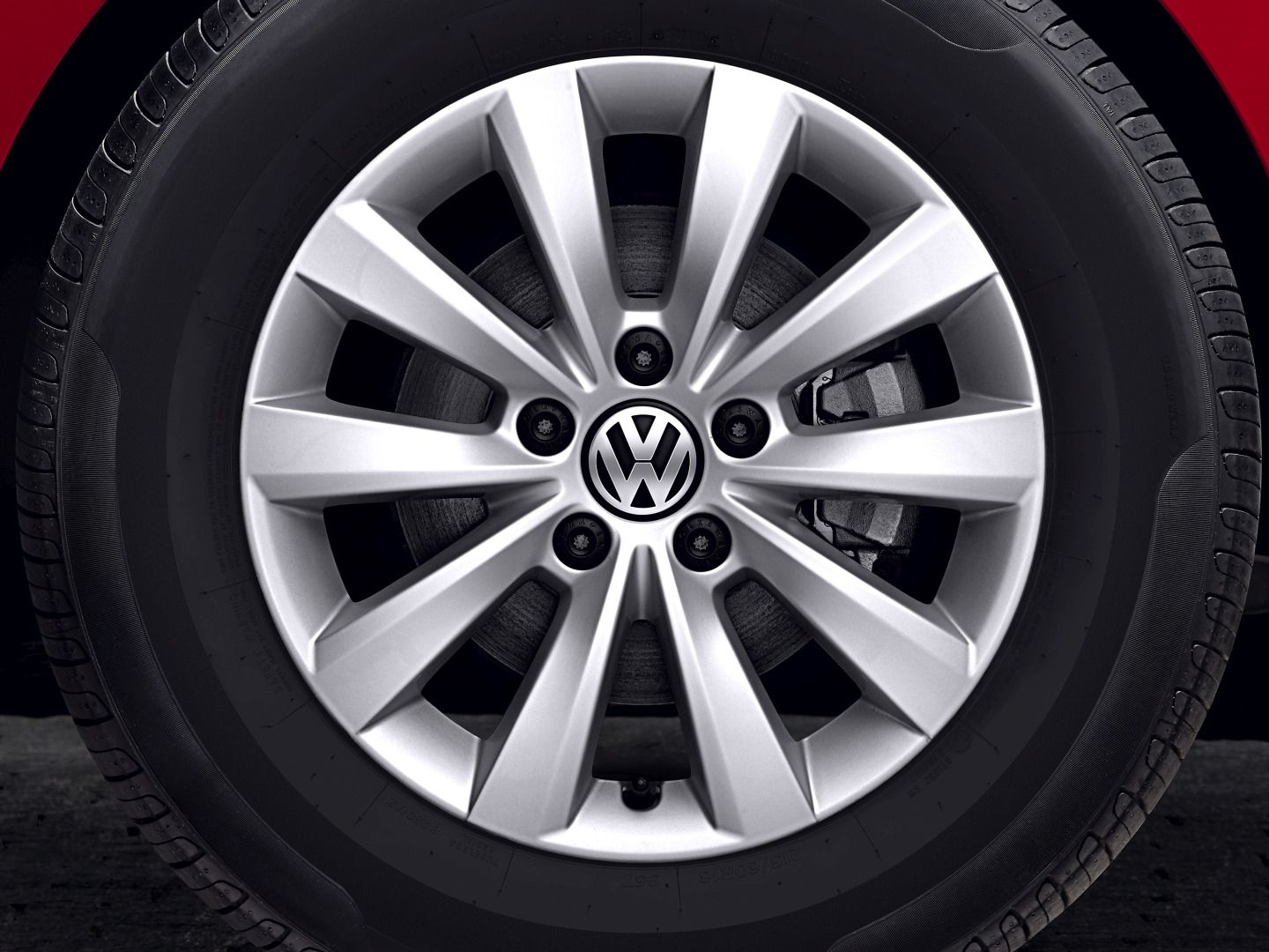 VW Beetle Cabrio Exterieur Detail Felgen und Reifen