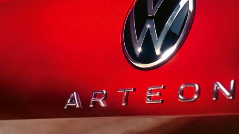 Das Logo am Heck des VW Arteon Shooting Brake