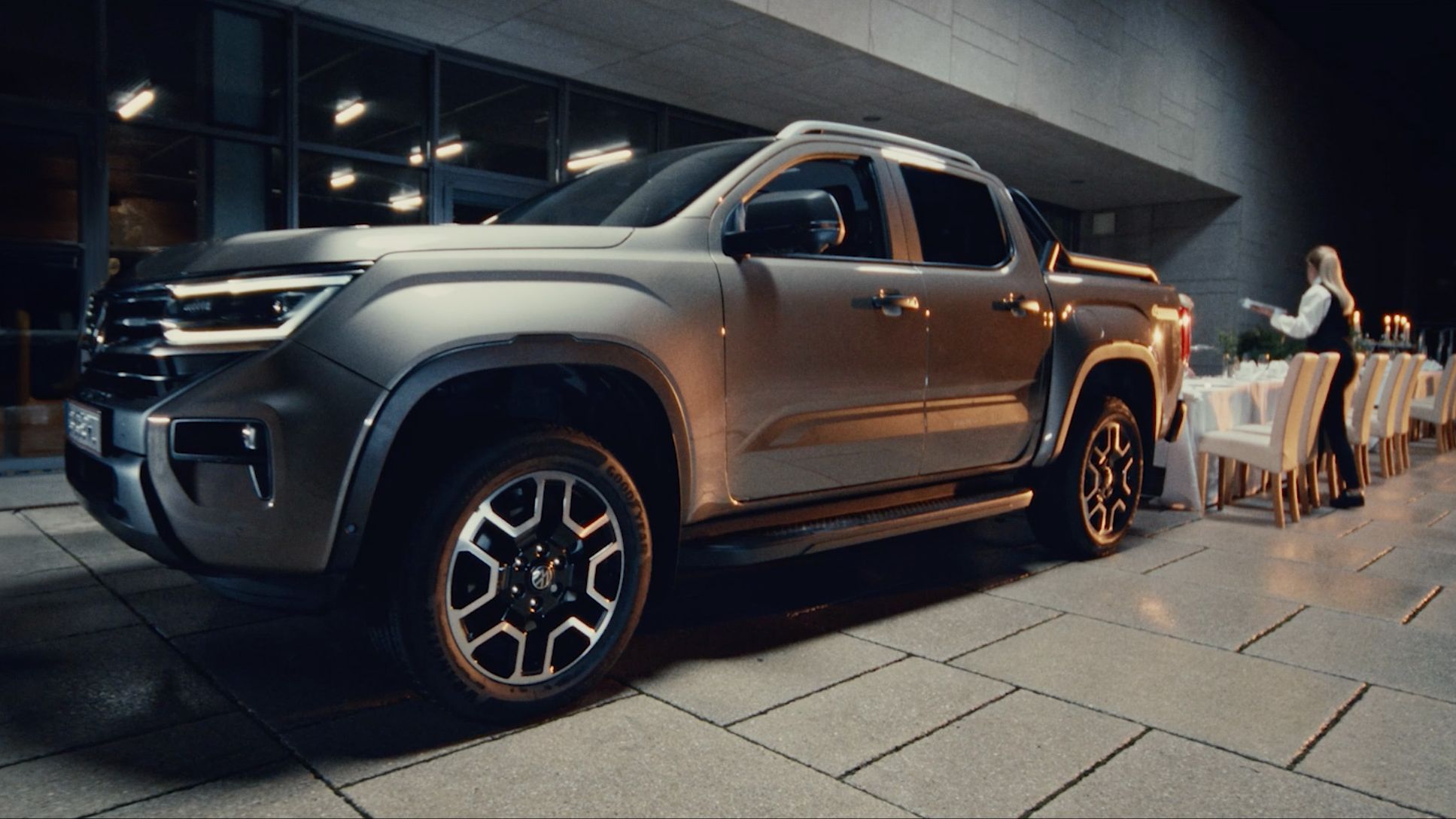 Seitenansicht VW Amarok, Auszug Moretti Werbespot