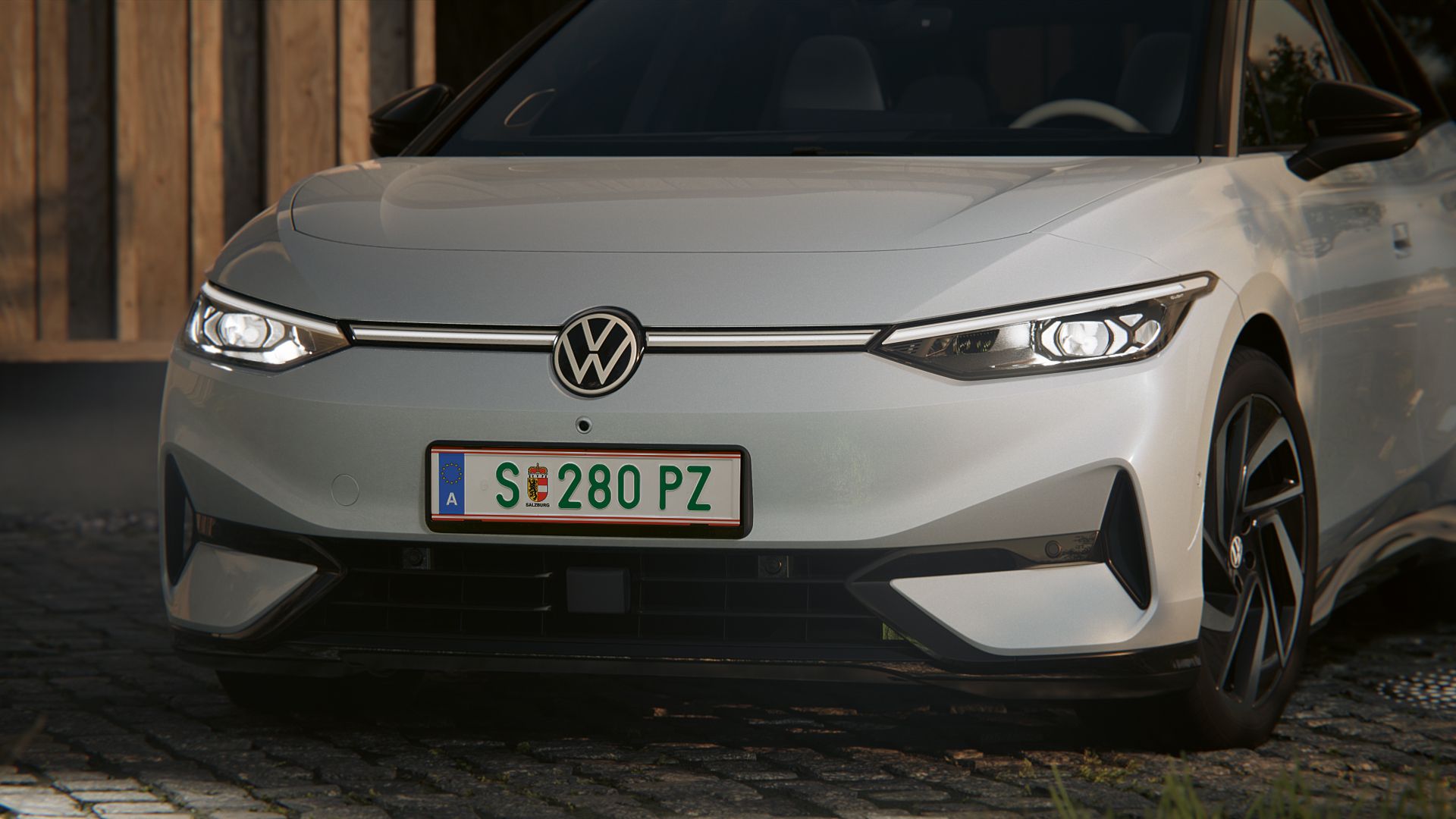 Detailansicht des VW ID.7 IQ.LIGHT