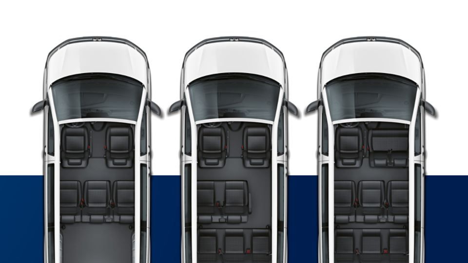 VW Transporter Kombi 6.1 verschiedene Sitzvarianten 
