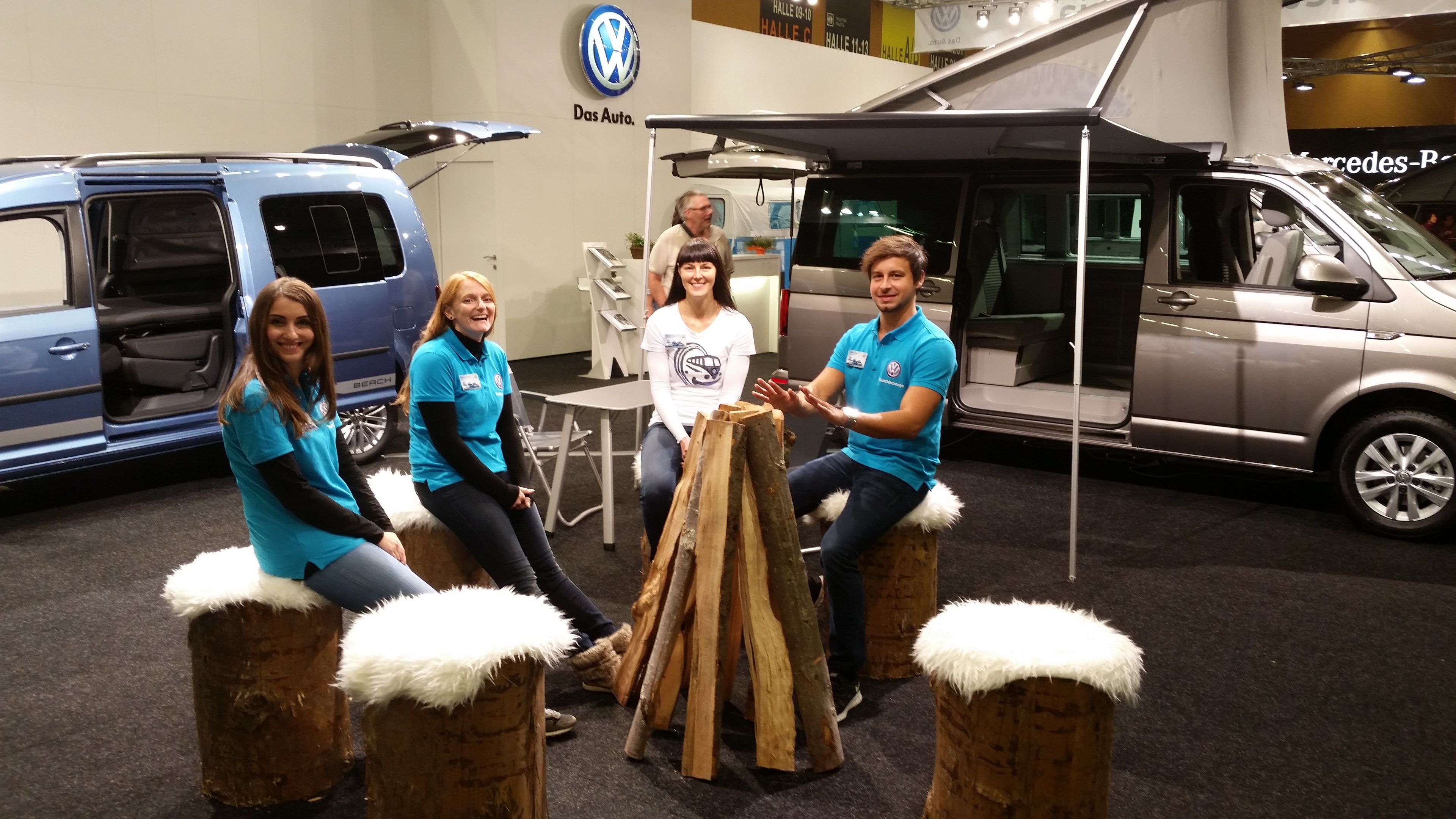 VW Nutzfahrzeuge Teammitglieder Caravan Salon Wels