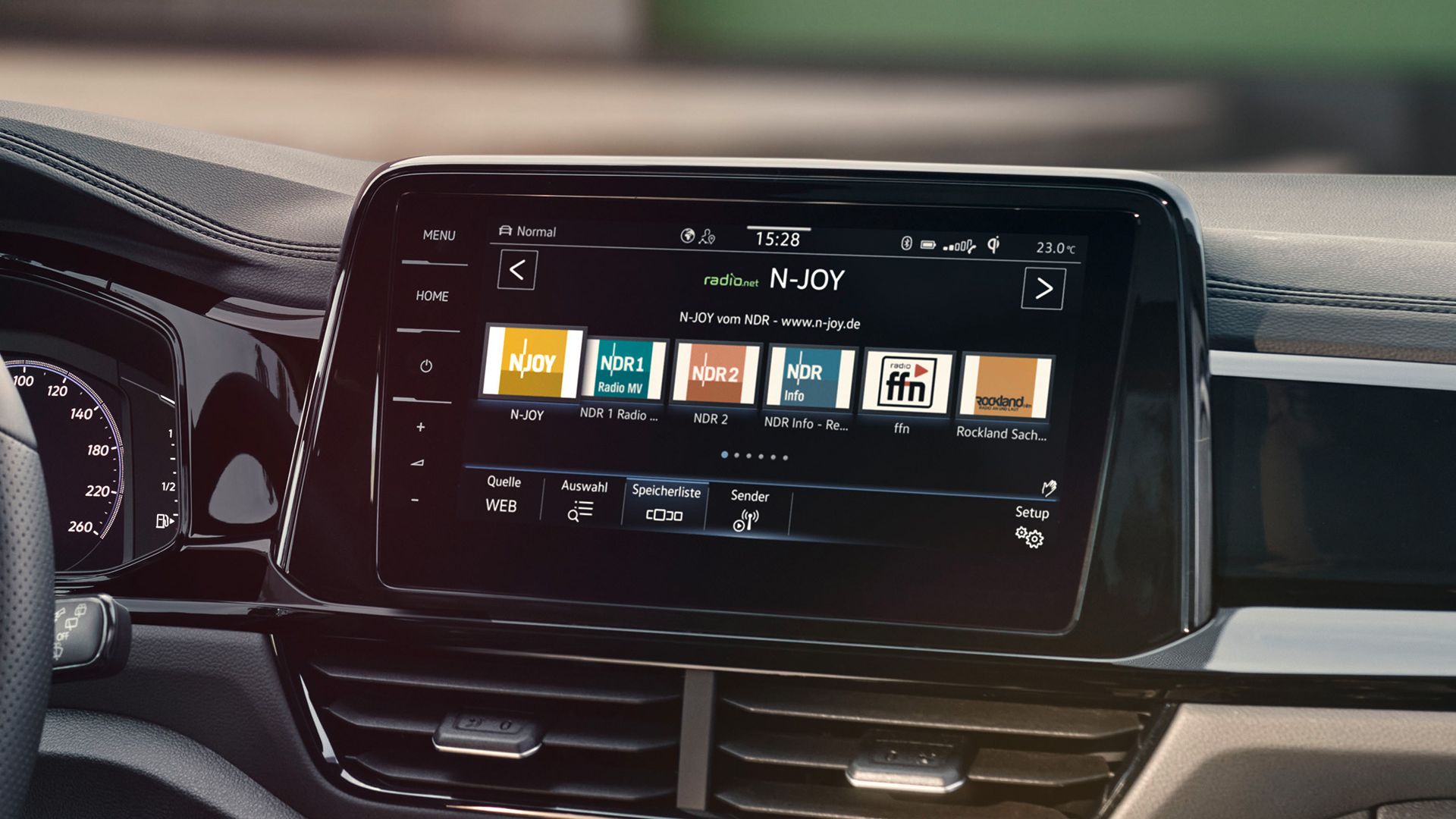 Radio/Infotainmentsystem im VW T-Roc