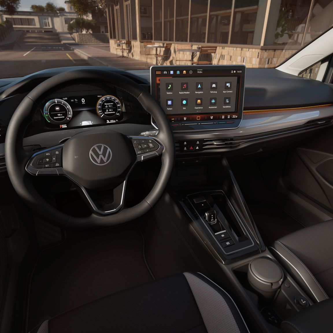 Interieur eines VW Golf in der Ausstattungslinie Style