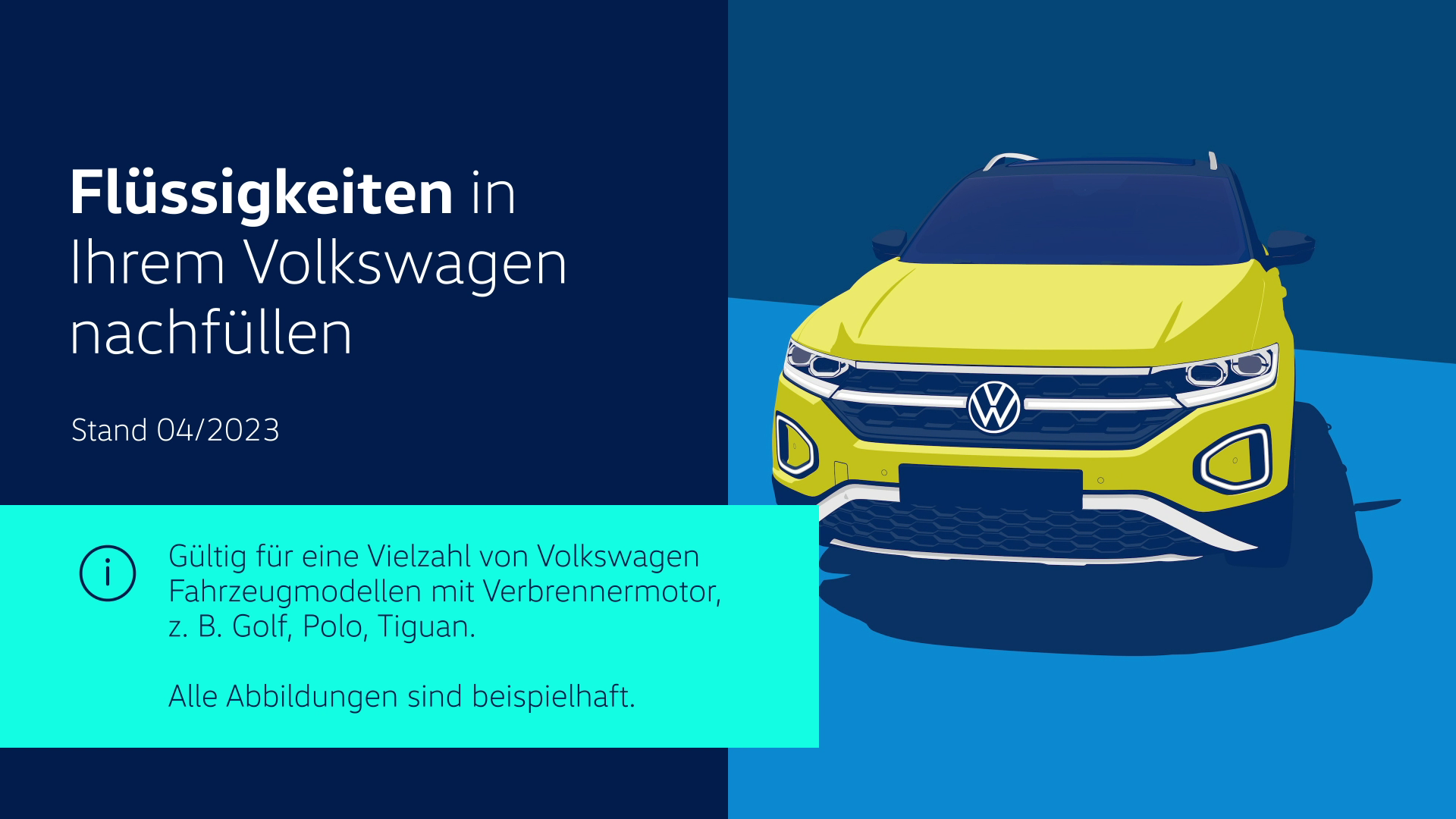 Vorschaubild zum Volkswagen Video-Flüssigkeiten nachfüllen
