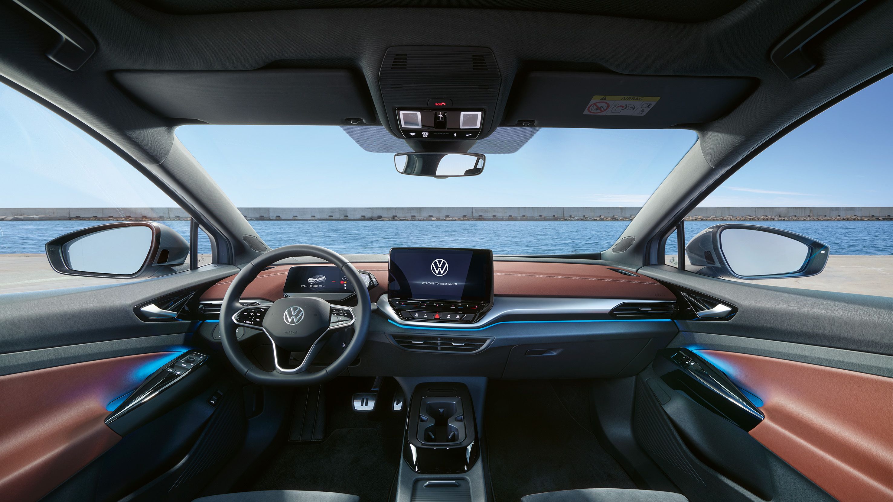 Interieur und Ambientebeleuchtung des VW ID.5