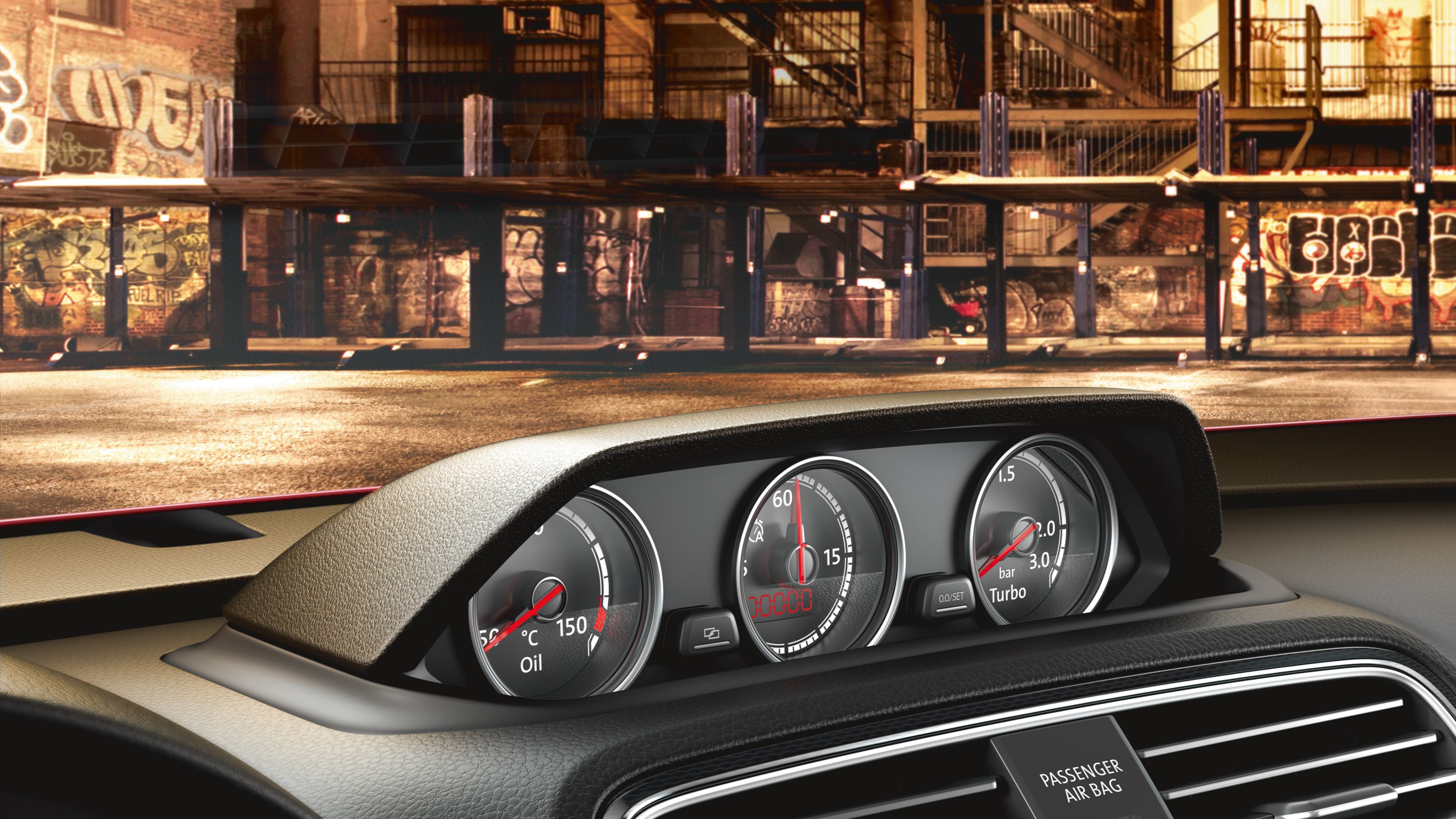 Cockpit und Klimaanlage im VW Scirocco