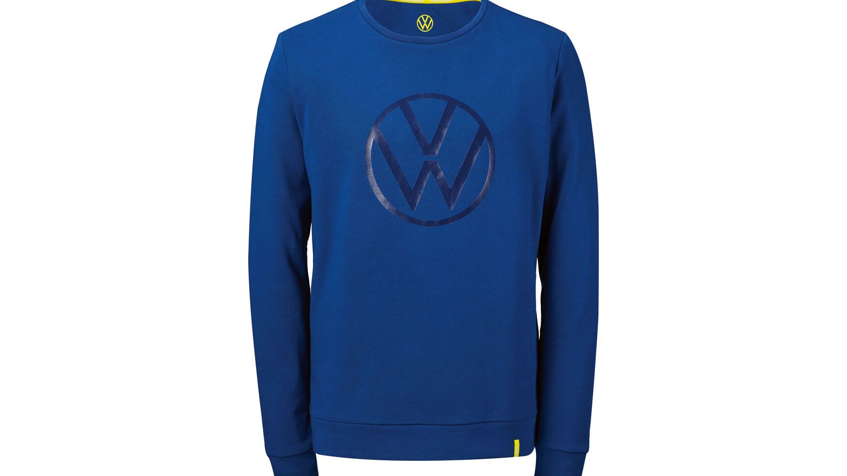 VW Unisex Sweatshirt in Blau mit Logo Aufdruck