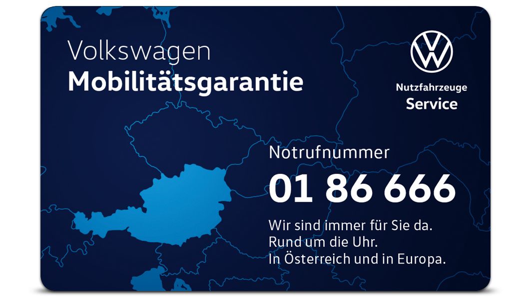 Volkswagen Mobilitätsgarantie Karte
